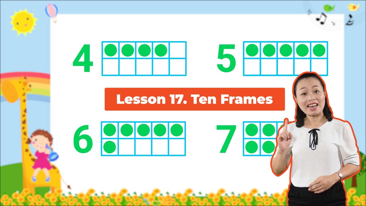 Lesson 17. Ten Frames | Kindergarten | Math For Kids