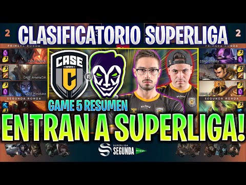 TENEMOS NUEVO EQUIPO EN SUPERLIGA! | CASE vs GSNS GAME 5 CLASIFICATORIO A SUPERLIGA LVP ESPAÑOL