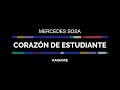 Corazón De Estudiante - Mercedes Sosa - Karaoke
