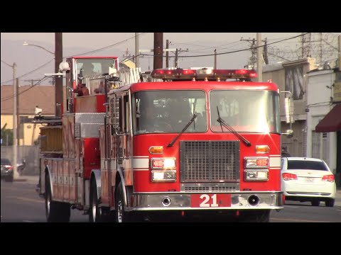 LAFD Light Force 21 Responding