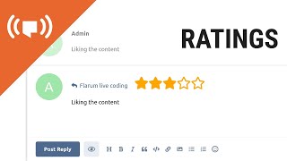 Flarum live coding - Ratings extension