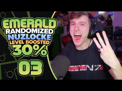 HAVEN'T LOST YET!! | Pokemon Emerald Randomizer Nuzlocke 30% LEVEL BOOST! Part 3