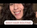 Wavy Hair Routine For 2A-2B Thick Hair