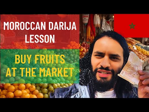 Moroccan Darija Lesson: Buy Fruits at the Market – Fruit Names + Market Phrases