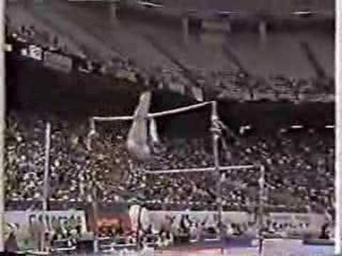Eugenia Popa - 1991 Worlds Team Optionals - Uneven Bars