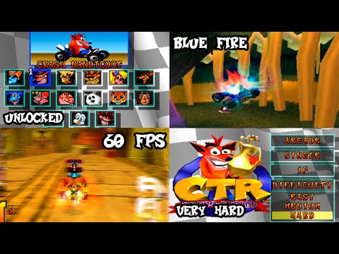 CRASH TEAM RANCING - DESCARGAR MOD BLUE FIRE-VERYHARD-DESBLOQUEADO PS1 @CrashPE