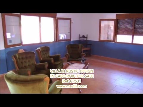 Ref: CR531 - VILLA IN RUSTIC DESIGN IN CABO ROIG FOR SALE