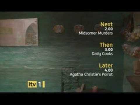 ITV1 Programme Menu over Breakbumper