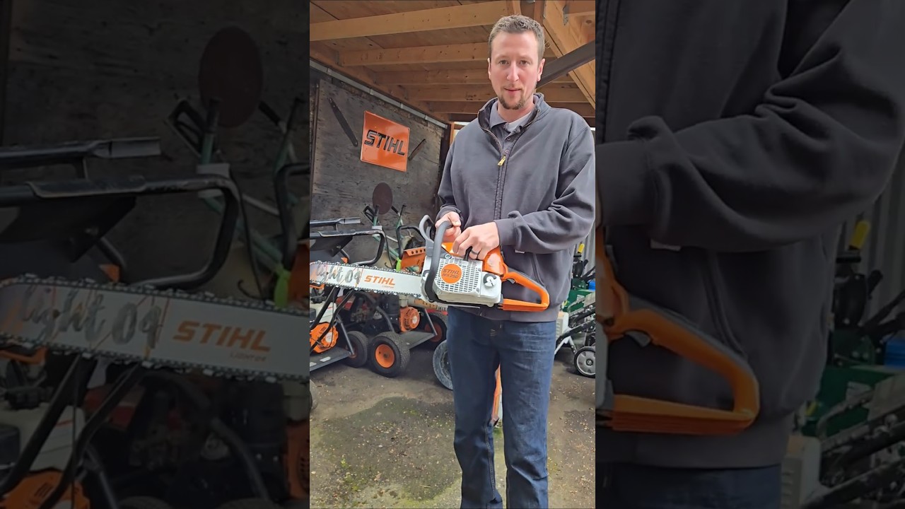MS 250 startup #stihl #chainsaws #tools #educational  #landscape #gardentools #new