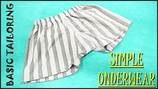 Simple Underwear Cutting And Stitching (Type 1) / Basic Tailoring/ Underwear Making