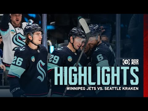 Winnipeg Jets vs. Seattle Kraken | 11/13 Game Highlights