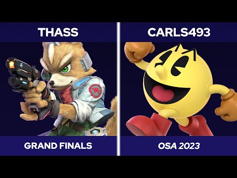 OSA 2023 Singles Grand Finals - Thass (Fox) vs. Carls493 (Shulk, Sonic, Pac-Man) - SSBU Tournament