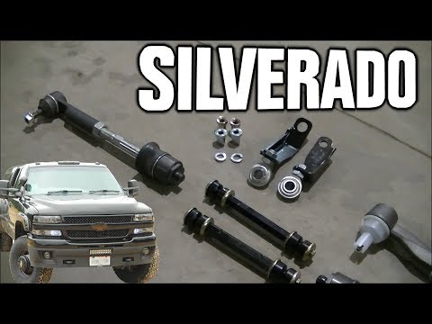 Installing Heavy Duty Tie Rod Ends & Cognito Steering Braces 2002 Silverado Duramax \"Darth Dually\"