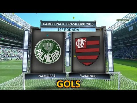 Gols, Palmeiras 4 x 2 Flamengo - Brasileirão 16/08/2015