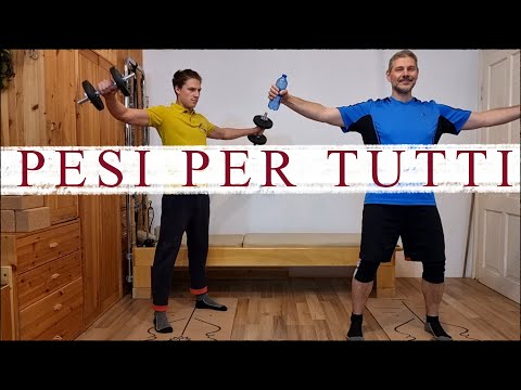 INIZIAMO PIANO - Pesi per Tutti - Allenamento di braccia e spalle con i Fabio ed Edoardo