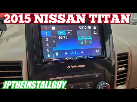 2015 nissan titan radio removal and pioneer touchscreen install