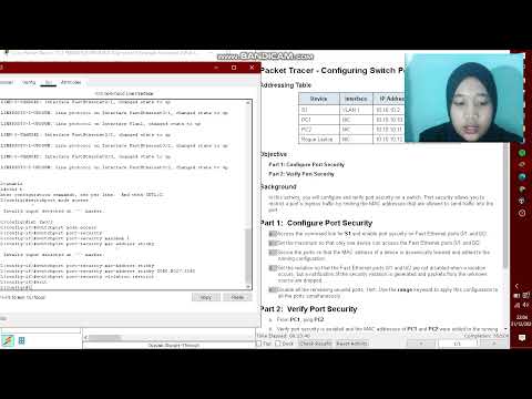 Lab Activity 5.2.2.7 Packet Tracer – Configuring Switch Port Security