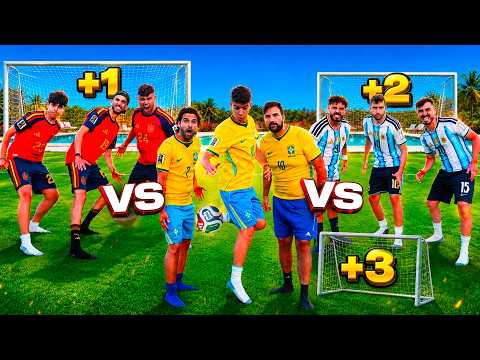 ⚽ 3vs3vs3 AD OGNI GOL CAMBIA LA PORTA in VILLA ELITES!