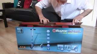 Razor A5 Lux Blue Kick Scooter unboxing