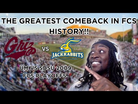 MONTANA VS SOUTH DAKOTA STATE 2009 FCS PLAYOFFS, THE GREATEST COMEBACK IN FCS HISTORY