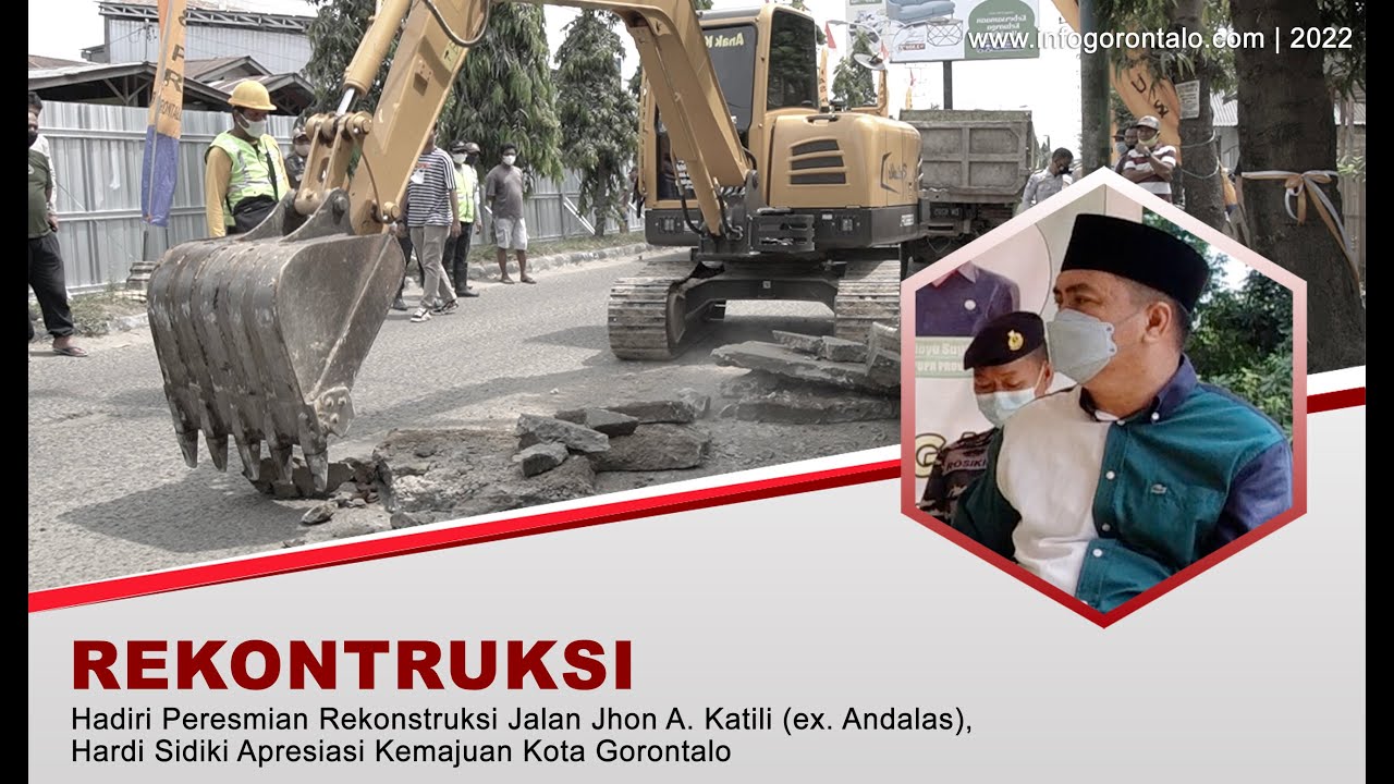 Hadiri Peresmian Rekonstruksi Jalan Jhon A Katili ex Andalas, Hardi Sidiki Apresiasi Kemajuan Kota