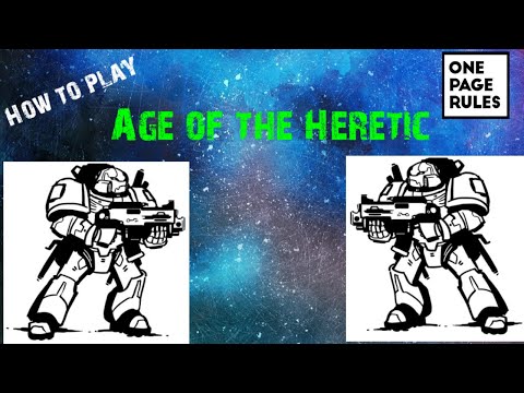 One Page Rules - Age of the Heretic CUSTOM rule set expanding on OPR core rules!