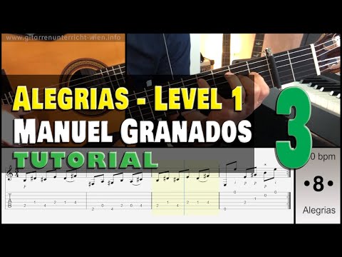 Alegrias Fragments (Manuel Granados) - Level 1, Nr. 3 [Pulgar Exercise]