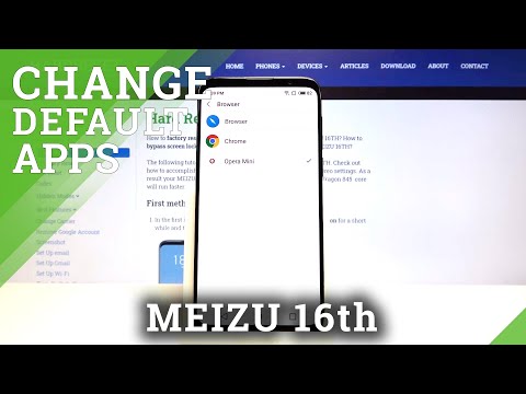 How to Set App as Default in Meizu 16th – Change Default Apps