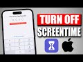 How To Turn OFF Screen Time Without Password 2024 Turn Off Parental Controls IPhone