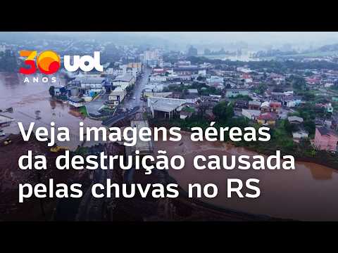 Chuvas no Rio Grande do Sul: veja imagens aéreas da destruição