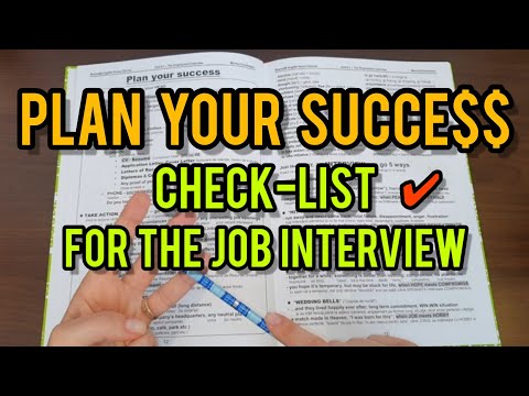 Lecţia # 281 📗 – Plan Your Success ❤️ – check-list ✅️ pentru interviul de angajare