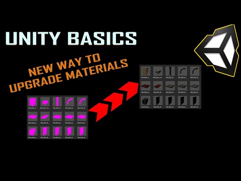 How to upgrade materials to URP in Unity 2021.2.2