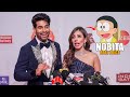 Simaran Kaur Speaking LIVE In Nobita Voice Pose With Abhishek Malik At Zee Rishtey Awards 2025
