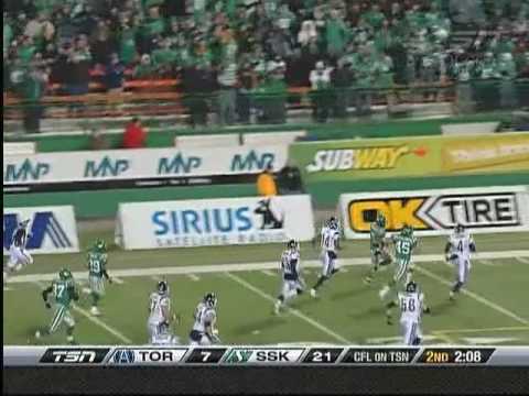 CFL Toronto 22, Saskatchewan 32 - October 10, 2009