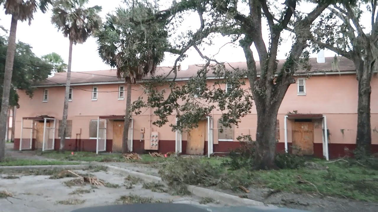 TAMPA FLORIDA HOODS ESCAPE THE WORST OF HURRICANE MILTON