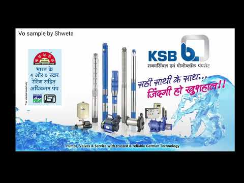 Shweta Bhalerao KSB Submersible and monoblock pump Commercial Sample