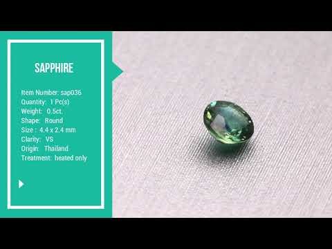 art  sap036 Natural sapphire 0 5ct  heated Thailand