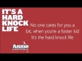 It's a hard knock life Lyrics (Annie 2014) 