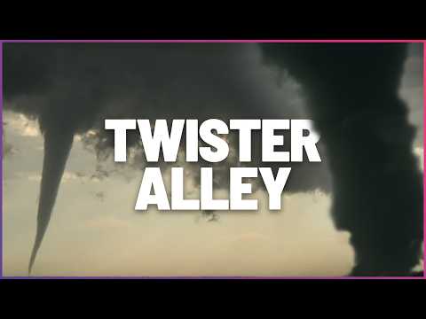 Storm Chasers Close Call With Furious Tornado Twisters