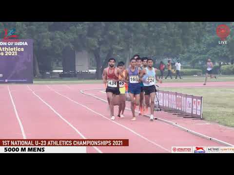 MENS 5000m final 1st National Under 23 Years Athletics Championships 2021