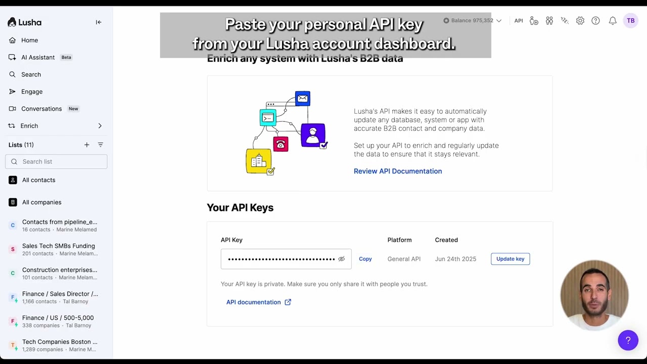 Google Sheets company enrichment engine video thumbnail