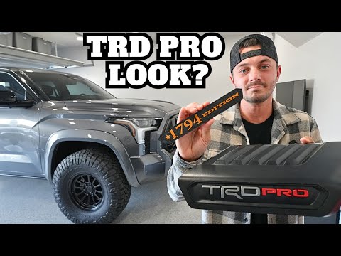 Making My Toyota Tundra Look Like a TRD Pro (2022+ Hood Molding Install)