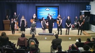 Spring Awakening Cast performs the Song of Purple Summer at the White House
