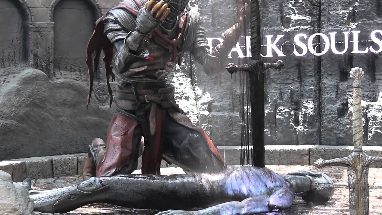 The coolest display at E3 - Dark Souls 3 blood fountain - YouTube
