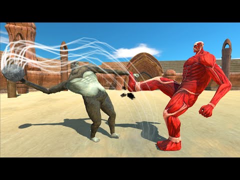 Titan Beast vs Colossal Titan At Arena - ARBS