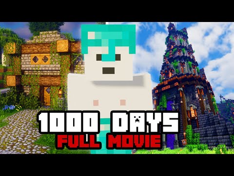 The EPIC First 1000 Days of my Minecraft Survival Adventure! [FULL MOVIE]
