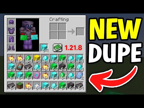 EASY Minecraft Duplicate Glitch 1.21.8 (DUPE ANY ITEM/BLOCK)