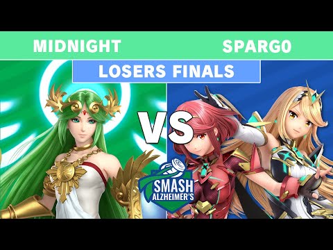 Smash Alzheimer's Invitational - Sparg0 (Mythra Pyra) Vs. Midnight (Palutena) - Losers Finals