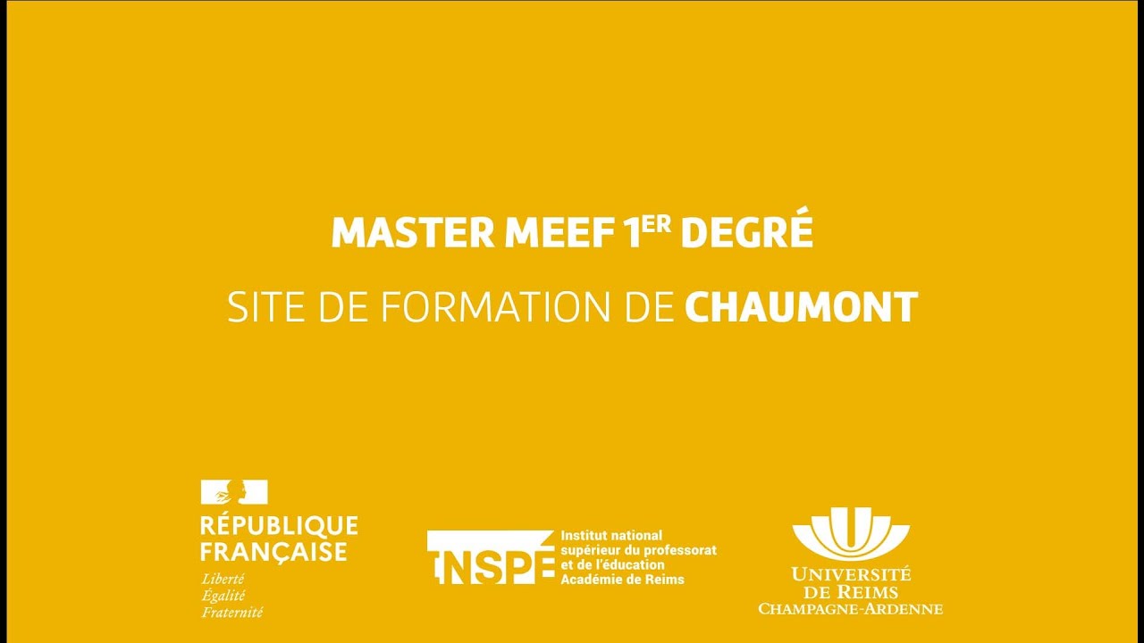 Interview d'un étudiant en M1 MEEF 1er degré à Chaumont