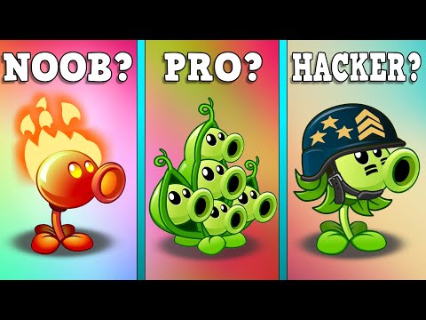 FIRE PEASHOOTER vs PEA POD vs MEGA GATLING PEA - PvZ 2 Plant vs Plant